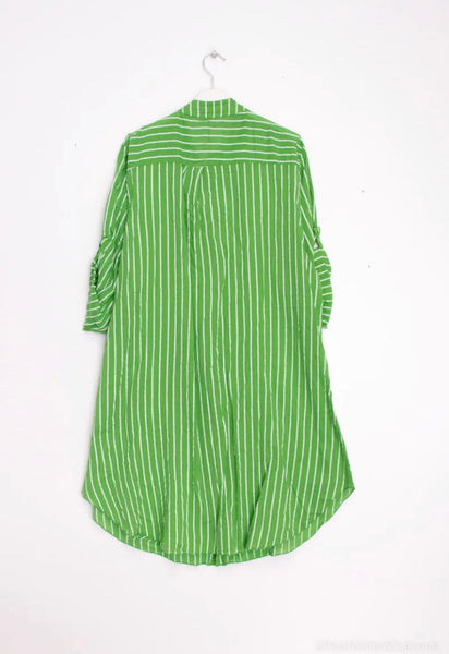 Stripe Cotton Tunic Dress - Italian