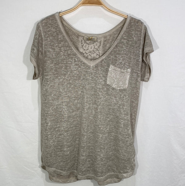 Lace Back Cotton Top