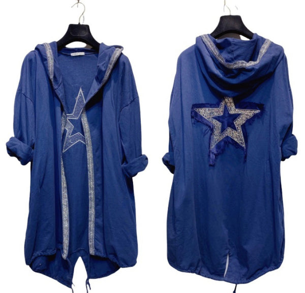 Star Back Cotton Hoodie