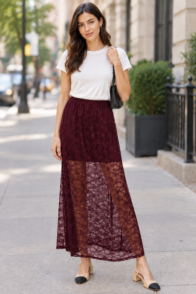 Long Lace Skirt