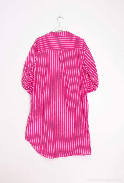 Stripe Cotton Tunic Dress - Italian