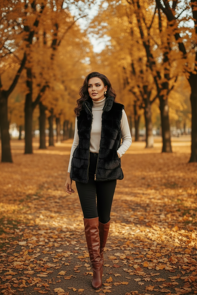 Faux Fur Short Vest