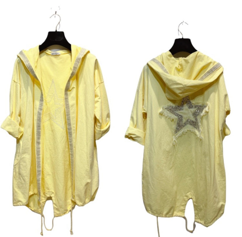 Star Back Cotton Hoodie