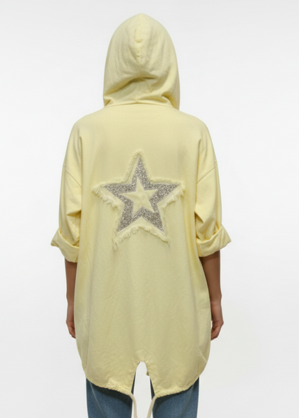 Star Back Cotton Hoodie