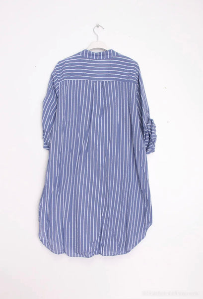 Stripe Cotton Tunic Dress - Italian