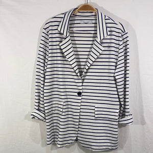 Stripe Cotton Mixed Jacket - Italian