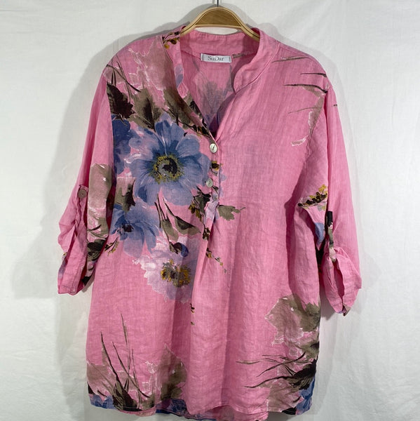 Printed Linen Blouse - Italian