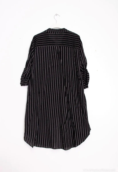 Stripe Cotton Tunic Dress - Italian