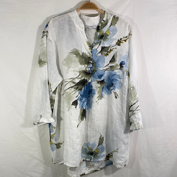 Printed Linen Blouse - Italian