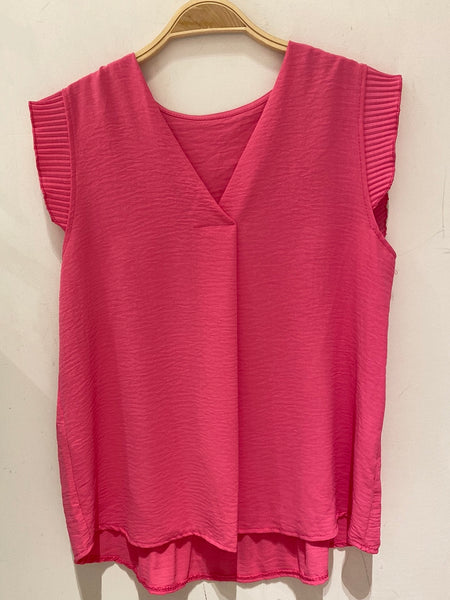 Sleeveless Chiffon Top- Italian