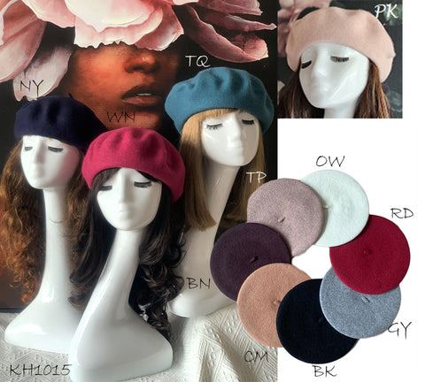 Wool Basic Beret Hat