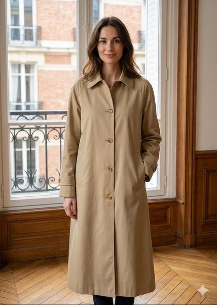 Button Front Trench