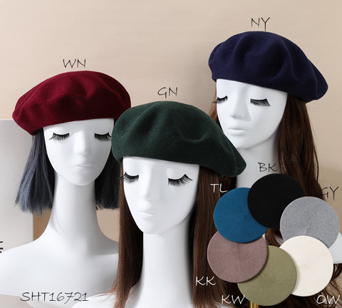 Wool Basic Beret Hat