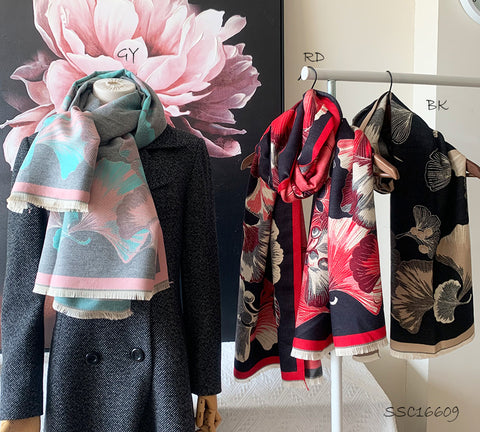 Floral Print Scarf