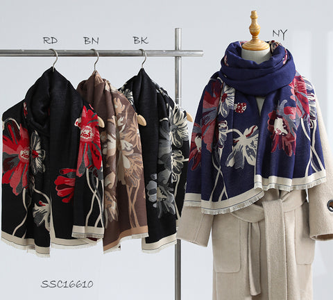 Floral Print Scarf
