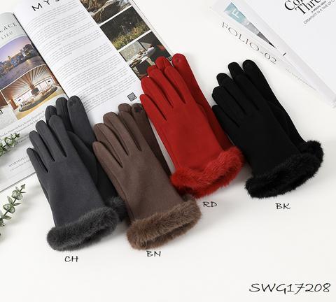 Fur Trim Gloves