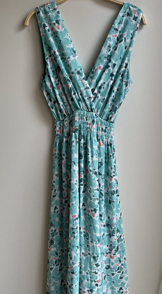 Sleeveless Chiffon Print Dress