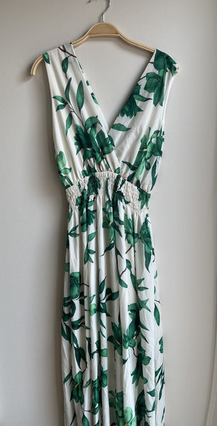 Sleeveless Chiffon Print Dress