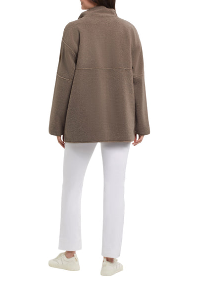 Reversible Sherpa And Faux Suede Coat