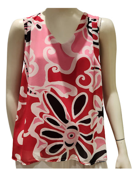 Sleeveless Printed Top- Italian