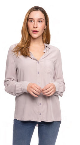 Long Sleeve Button Front Shirt