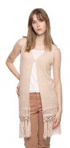 Knit Fring Vest