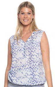 Sleeveless Print Top