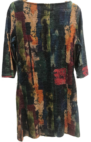 Long Sleeve Printed Dress