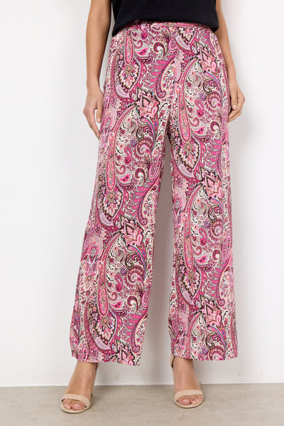 Paisley Print Wide Leg Pants