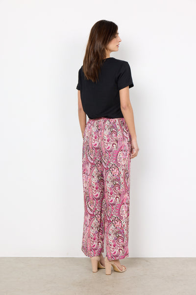 Paisley Print Wide Leg Pants