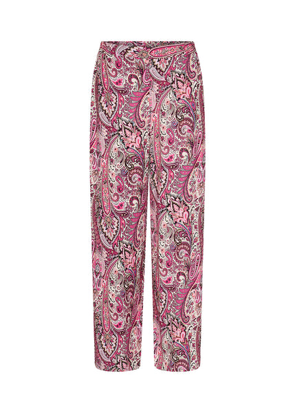 Paisley Print Wide Leg Pants