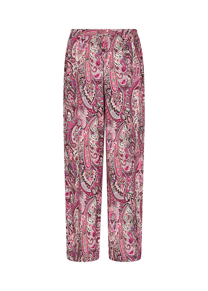 Paisley Print Wide Leg Pants