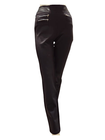 Zipper Detail Pull/On Pants