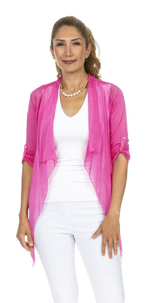 Crop Silk Cardigan - Italian