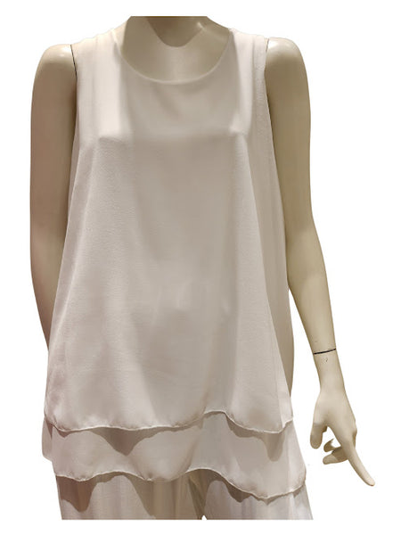 Sleeveless Layered Top- Italian