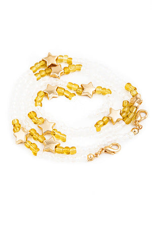 Star Beaded Mask/Glasses Chain Necklace