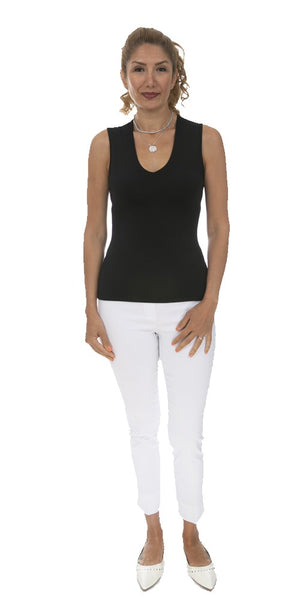 Wide Strap V-Neck Tank Top