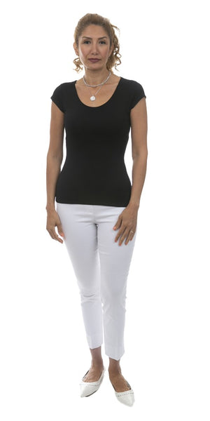 Round Neck Slim Fit Top