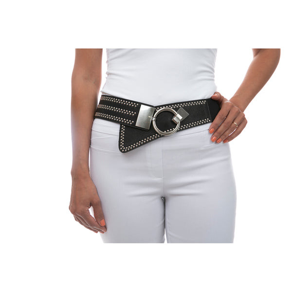 Stud Detail Buckled Belt