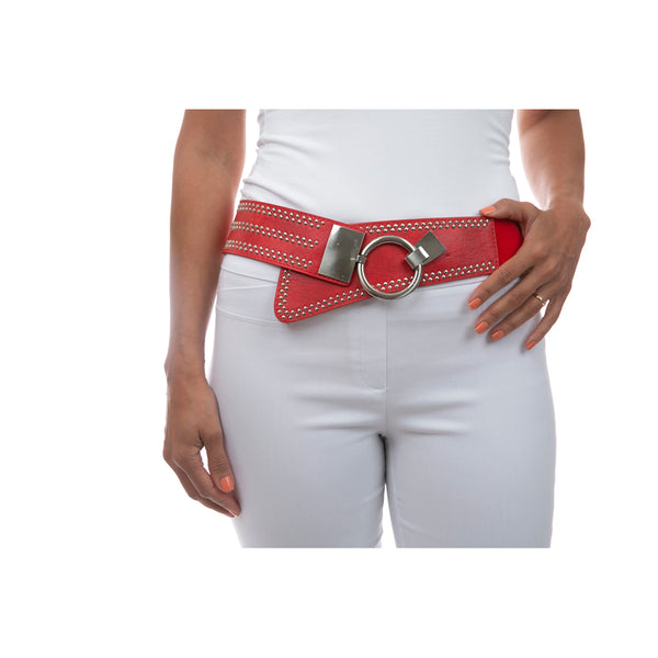 Stud Detail Buckled Belt