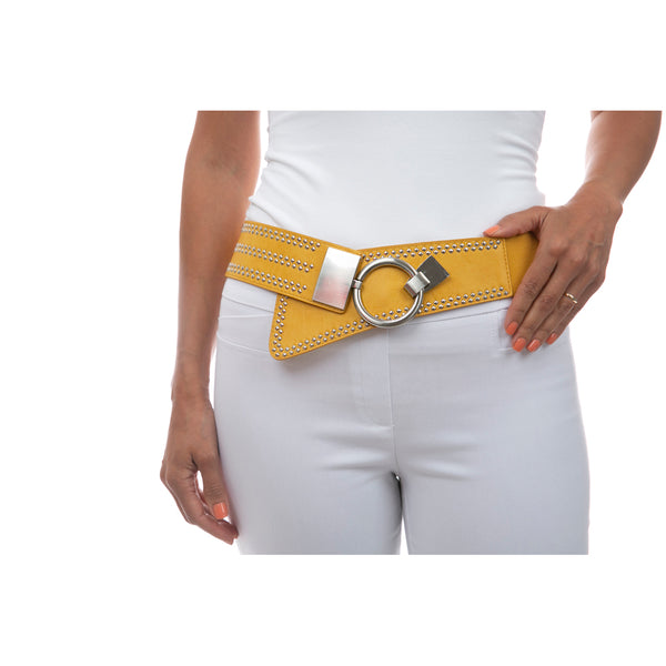 Stud Detail Buckled Belt