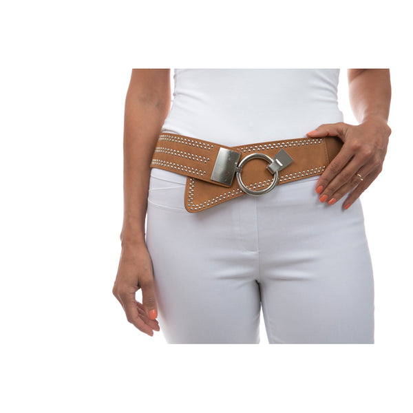 Stud Detail Buckled Belt