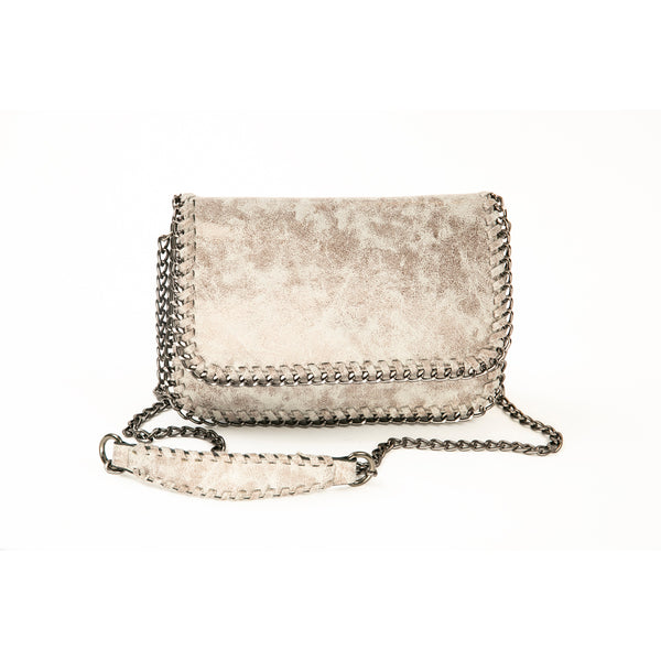 Chain Trim Cross Body Bag