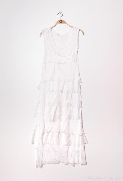 Long Layered Silk Dress - Italian