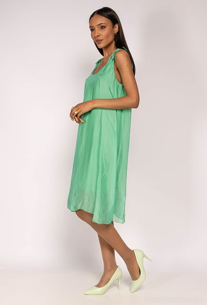 Sleeveless Silk Dress - Italian