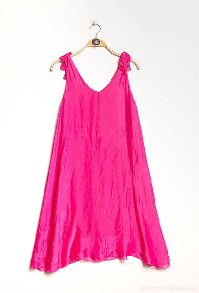 Sleeveless Silk Dress - Italian