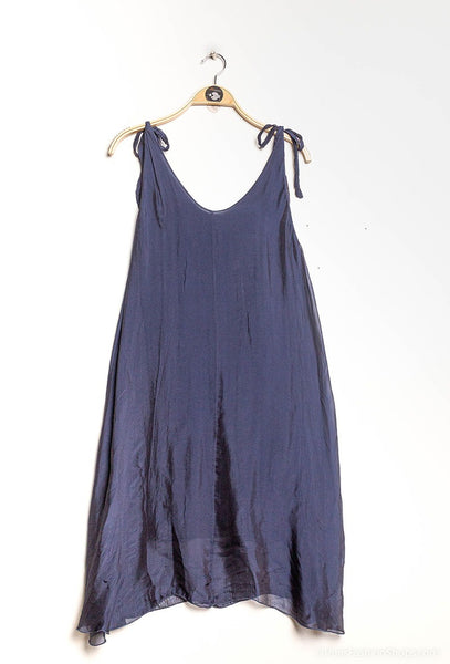 Sleeveless Silk Dress - Italian