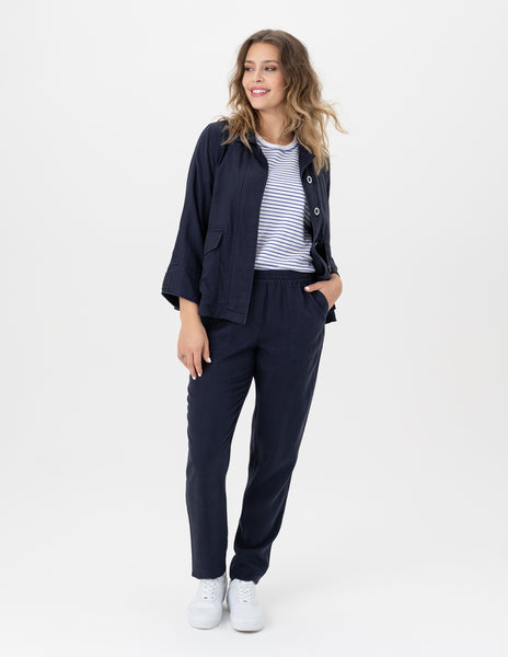 Tencel Pull-On  Ankle Pants