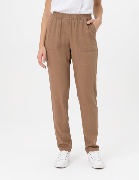 Tencel Pull-On  Ankle Pants