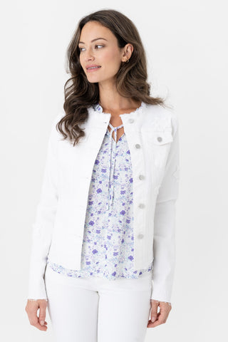 Button Front Denim Jacket